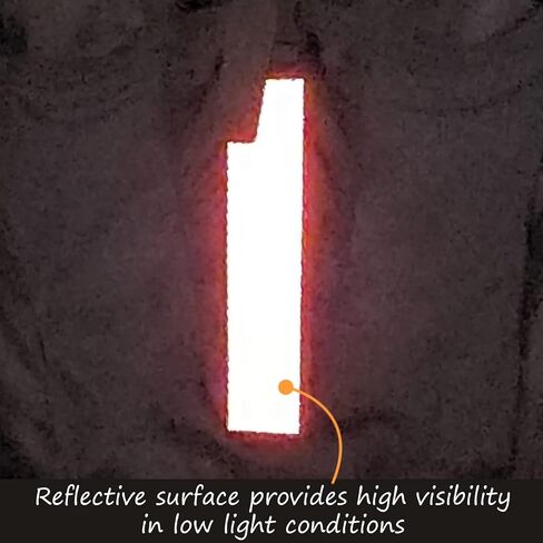 SmartSign 1.2 x 6 inch Red Reflective Strips - Pack of 4, Premium 3M Diamond Grade Reflective Stickers for Night Safety/Backpacks/Bicycles/Vehicles, Hi-Tack Adhesive in Saudi Arabia