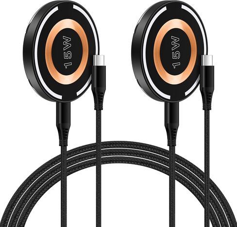 حامل شاحن لاسلكي Google Pixel 8a بقدرة 15 وات لهاتف Pixel 8 Pro 7a 7 Pro وSamsung Galaxy S24 Ultra S24+ S23 FE S22 S21 S20، لوحة شحن لاسلكية مغناطيسية MagSafe لهاتف iPhone 15/14/13/12 Pro Max/Pro/Plus/SE in Kuwait