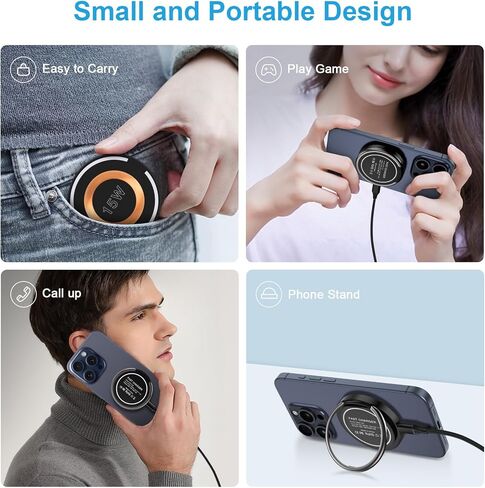 حامل شاحن لاسلكي Google Pixel 8a بقدرة 15 وات لهاتف Pixel 8 Pro 7a 7 Pro وSamsung Galaxy S24 Ultra S24+ S23 FE S22 S21 S20، لوحة شحن لاسلكية مغناطيسية MagSafe لهاتف iPhone 15/14/13/12 Pro Max/Pro/Plus/SE in Kuwait