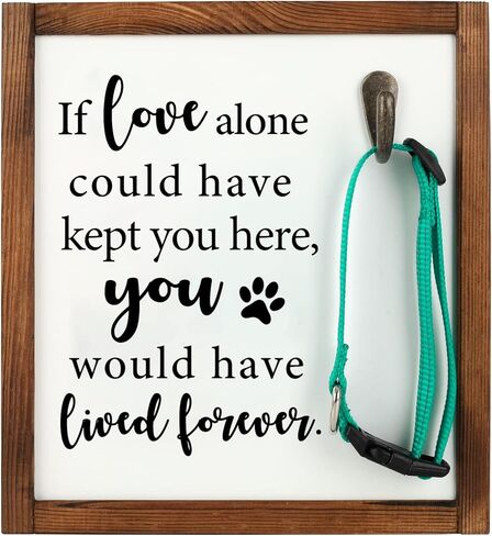 هدايا تذكارية للكلاب من Airrioal - إطار طوق الكلب، هدايا إطار تذكاري للحيوانات الأليفة لفقدان هدية تعاطف الكلاب، علامة هدايا لفقدان الحيوانات الأليفة، في ذكرى ذكرى فجيعة الكلب، هدايا للقطط، 8.5 بوصة × 9.25 بوصة in Kuwait