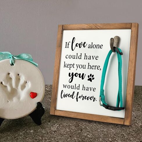 هدايا تذكارية للكلاب من Airrioal - إطار طوق الكلب، هدايا إطار تذكاري للحيوانات الأليفة لفقدان هدية تعاطف الكلاب، علامة هدايا لفقدان الحيوانات الأليفة، في ذكرى ذكرى فجيعة الكلب، هدايا للقطط، 8.5 بوصة × 9.25 بوصة in Kuwait