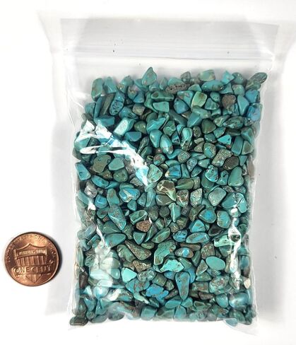100g (3.5oz) Rich Blue Apatite Small Tumble Stone Pebbles Polished Natural Sparkling Gemstone Crystal Mineral Specimens - 1 Bag in Saudi Arabia