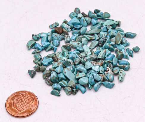100g (3.5oz) Rich Blue Apatite Small Tumble Stone Pebbles Polished Natural Sparkling Gemstone Crystal Mineral Specimens - 1 Bag in Saudi Arabia