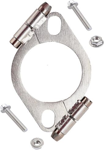 Split Flange,2.0 inch Exhaust Flange Oval Split Repair Flange Universal Carbon Steel Exhaust Flange Replacement Accessory in Kuwait