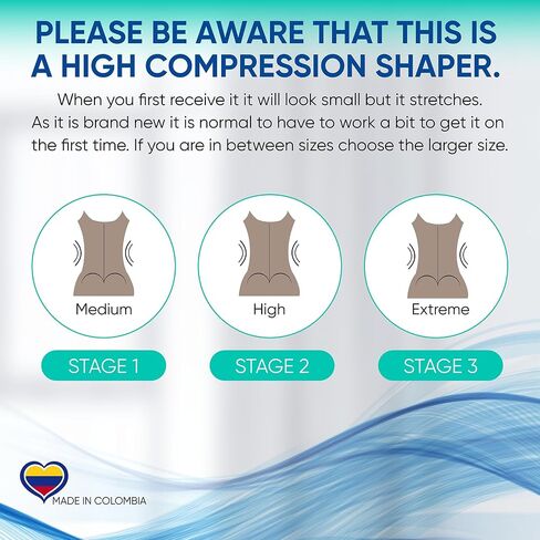 Stage 2 Colombian BBL Faja- Post Surgical Recovery Shapewear For Tummy Tucks Lipo360 or BBL-Strapless Short in Saudi Arabia