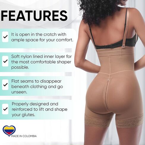 Stage 2 Colombian BBL Faja- Post Surgical Recovery Shapewear For Tummy Tucks Lipo360 or BBL-Strapless Short in Saudi Arabia