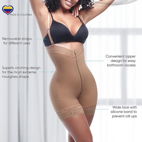 Stage 2 Colombian BBL Faja- Post Surgical Recovery Shapewear For Tummy Tucks Lipo360 or BBL-Strapless Short in Saudi Arabia
