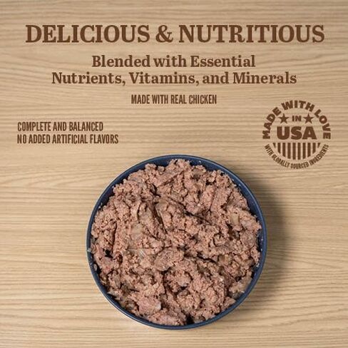 A Strong Heart Wet Dog Food, Chopped Dinner with Beef - 22 oz Cans (Pack of 12), Made in The USA with Real Beef in Saudi Arabia