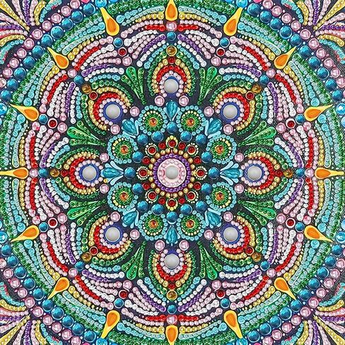 مجموعات الرسم الفني الماسي من MXJSUA للبالغين، مجموعات فنية ماسية ذات شكل خاص 5D، لوحة فنية من أحجار الراين الكريستالية الماسية لتزيين الحائط المنزلي 12 × 12 بوصة، المشكال in Saudi Arabia