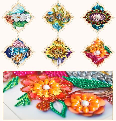 MXJSUA Diamond Art Painting Kits for Adults, 5D Special Shape Diamond Art Kits, Crystal Rhinestones Diamond Gem Art Painting for Home Wall Decoration 12×12inch, Sunflower and Butterfly in Saudi Arabia