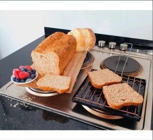 Tostador enlozado de pan y difusor de calor 2 en 1, plegable ideal para camping - Larga duración in Saudi Arabia