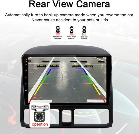 Android 13 لراديو Honda CRV 2001-2006 مع Carplay اللاسلكي وAndroid Auto، ذاكرة وصول عشوائي 4 جيجابايت + ذاكرة تخزين داخلية 64 جيجابايت 9 شاشة لمس ستيريو للسيارة مع نظام تحديد المواقع واي فاي وبلوتوث FM وكاميرا احتياطية SWC in Kuwait