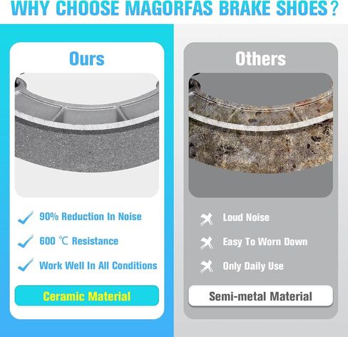 Front Brake Pads Rear Brakes Shoes for Honda Shadow Spirit VT750 C2 DC 2001-2014, VT750C Aero 2004-2015, VT1100C 95-07, Phantom C2B 10-22 - 2 Set in Saudi Arabia