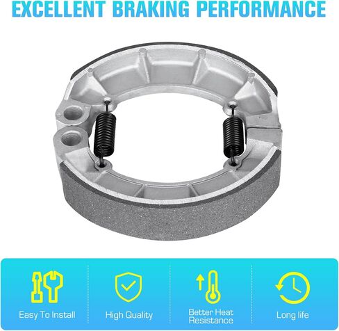 Front Brake Pads Rear Brakes Shoes for Honda Shadow Spirit VT750 C2 DC 2001-2014, VT750C Aero 2004-2015, VT1100C 95-07, Phantom C2B 10-22 - 2 Set in Saudi Arabia
