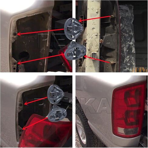 Rexka 15pcs Taillight Lamp Retainer Clip Fastener Assembly Grommets 68084593AA for Dodge Ram Truck Pick-Ups RAM 1500 2500 3500 2007 08 09 10 11 12 13 Dodge Durango 2006 in Saudi Arabia