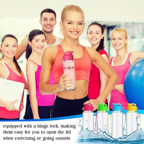 Mifoci 20 قطعة من زجاجات المياه البلاستيكية السائبة من زجاجات المياه الرياضية للبالغين والأطفال زجاجات مياه كبيرة قابلة لإعادة الاستخدام مع غطاء علوي مقاوم للتسرب للحفلات والفصول المدرسية الخارجية (ملونة، 17 أونصة) in Saudi Arabia