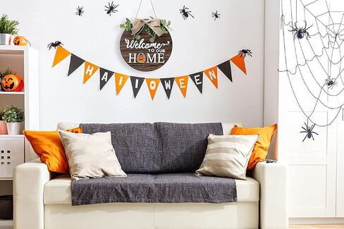 Wooden Seasonal Holiday Welcome Sign for Front Door Decor -14 Holiday Interchangeable Icons- Rustic Wall Hanging Porch Decorations For Farmhouse Outdoor, Independence Day,Housewarming Gifts in Saudi Arabia