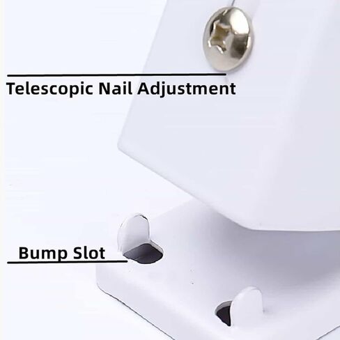 دعامة تثبيت بالميكروويف، قابلة لإعادة التتبع وقابلة للطي لفرن الميكروويف، حامل حامل مثبت على الحائط لإكسسوارات المطبخ المنزلية، أبيض in Kuwait