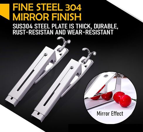 Universal Microwave Oven Wall Mount Rack, 304 Stainless Steel, Heavy Duty Folding Adjustable Arms, Perfect for Saving Space, Max Load Weight 100 lbs (45kg) in Saudi Arabia
