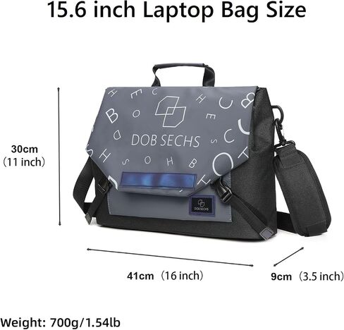 DOB SECHS Laptop Bag 15.6 inch, Waterproof Messenger Bag, Laptop Briefcases Satchel Bags for Men Women, Computer Carry Bag in Saudi Arabia