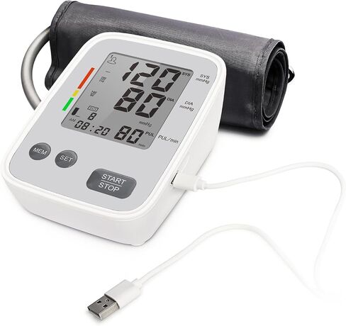 Blood Pressure Monitors for Home Use, Blood Pressure Monitor Upper Arm with Adjustable 9-17" Bp Cuff, 2x99 Memory, High Blood Pressure Machine with USB Cable(Included) and Battery in Saudi Arabia