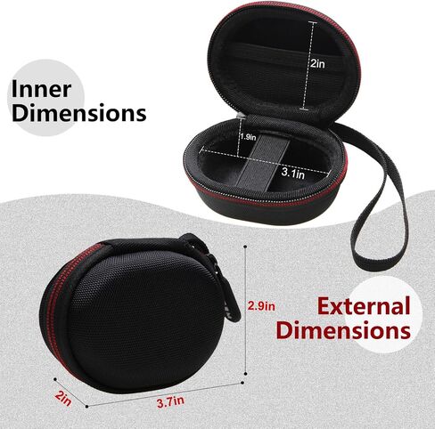 Fingertip Pulse Oximeter Case, Portable Blood Oxygen Oximeter Storage Case (Case Only) - Black in Saudi Arabia