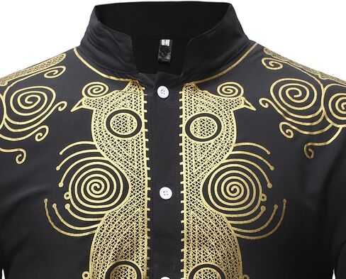 Men's African Dashiki 2 Piece Suit Traditional Long Sleeve Kurta and Pants Outfits Set in Saudi Arabia