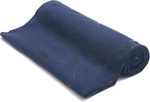 Non-Slip Yoga Mat Towel – Perfect for Hot Yoga, Pilates – Quick Drying, Reversible Use, Ultra-Absorbent, 72 Inches, Blue in Saudi Arabia