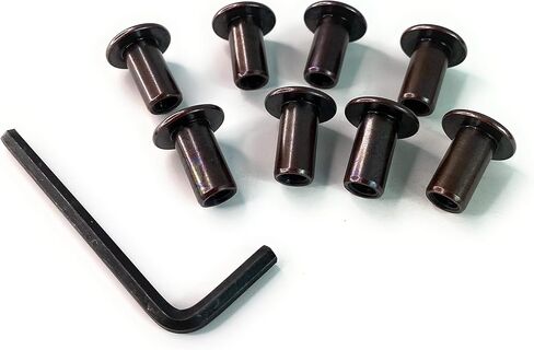 Statuary Bronze/Antique Bronze Furniture Connector Bolts ¼ -20 JCB (Choose Your Size) by E.H.C / 8 Bolts with hex Key (45mm / 1.77 inches) in Saudi Arabia