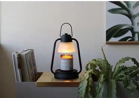 Modern Candle Warmer Lamp, Wax Melter for Scented Candles, Electric Candle Lamp, Compatible with Most Candle Jar Candles, Top Candle Lamp with 2 Light Bulbs (White) in Saudi Arabia