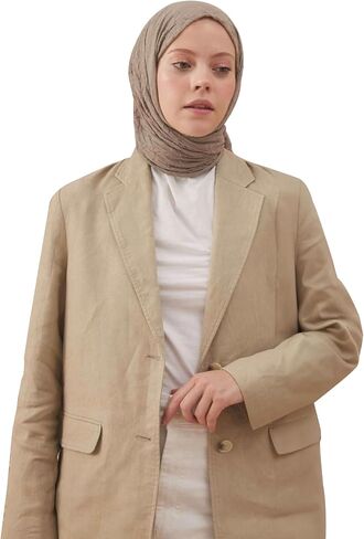 التجاعيد وشاح طويل | المرأة المسلمة يلتف الحجاب | وشاح ناعم مجعد للفصول | شال بامبو طويل بلون خالص in Kuwait