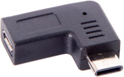 Cablecc 90 Degree Right Angled Micro USB 2.0 OTG Host Adapter with USB Power for Galaxy S3 S4 S5 Note2 Note3 Cell Phone & Tablet in Saudi Arabia