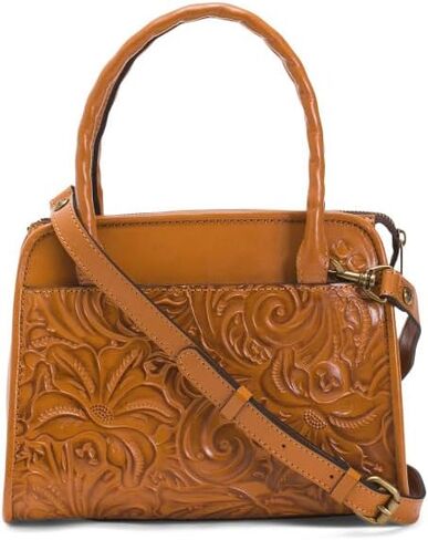 Patricia Nash Paris Satchal, Burnished Tooled Colors Collection, Cognac in Saudi Arabia