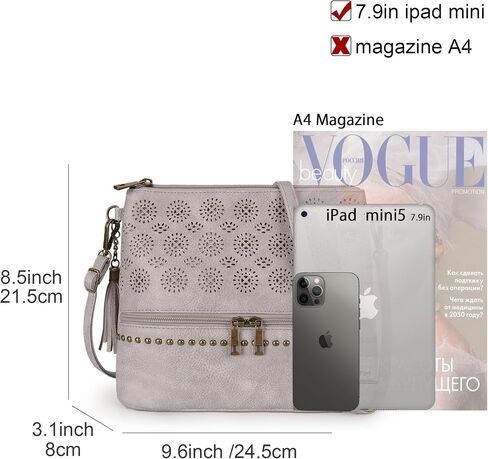 Boho Crossbody Bags for women Leather Purses and Handbags Small Cross Body bags Retro in Saudi Arabia