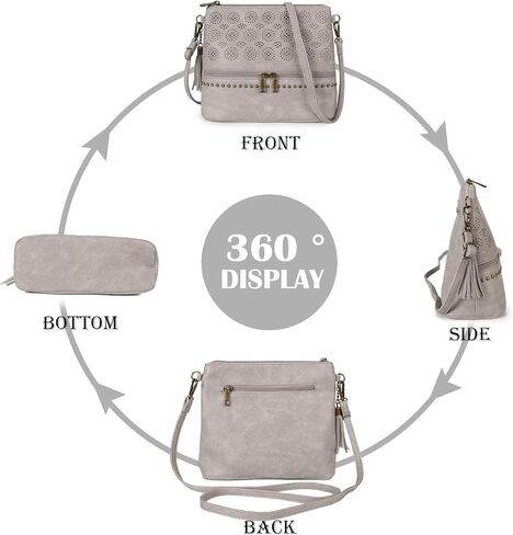 Boho Crossbody Bags for women Leather Purses and Handbags Small Cross Body bags Retro in Saudi Arabia