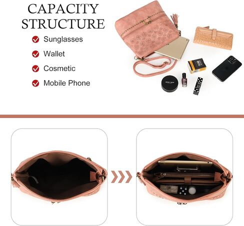 Boho Crossbody Bags for women Leather Purses and Handbags Small Cross Body bags Retro in Saudi Arabia