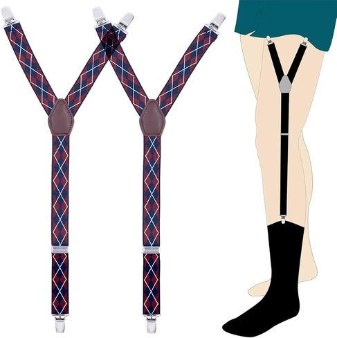 قميص رجالي يبقى قابل للتعديل، جوارب بأشرطة رباط مرنة على شكل حرف Y ومشابك مانعة للانزلاق in Kuwait