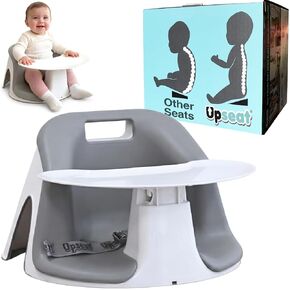 Upseat Core Ergonomic Baby Floor Seat with Removable Tray & Cushion, Lightweight Portable Infant Sitting Chair for Upright Posture & Healthy Hip Development, Easy-Clean Design in Kuwait