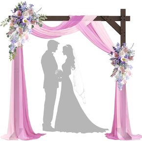 Climbing Plant Support Structure Wooden Wedding Arch – 7.48FT Square Wood Backdrop Stand for Ceremony & Events, Sturdy Wooden Arbor for Wedding Decorations, Indoor & Outdoor Garden Arch Frame in Kuwait
