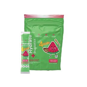CorVive Kids Hydrate Electrolyte Drink Mix - Watermelon Flavor - Daily Hydration Powder w/Probiotics, Postbiotics, Vitamin C & Magnesium - No Artificial Sweeteners or Dyes - 15 Individual Stick Packs in Saudi Arabia