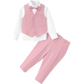 Baby Boys Clothes Suits Toddler Formal Gentleman Wedding Outfit Dress 4Pcs Infant Suit Sets in Saudi Arabia