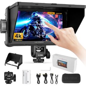 VILTROX DC-550 PRO II 5.5" Touch Screen Camera Field Monitor, 1400 Nits 4K@60 HDMI 2.0 with Camera Control, Vertical UI for TikTok, Onion Skin for Stop Motion, 3D LUT& Waveform DSLR Monitor in Kuwait