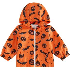 Toddler Baby Boy Hooded Windproof Jacket Football Outfit Fall Coat | Fashion Rugby Printed Long Sleeve Lightweight Zip-up Hoodies Windbreaker Casual Outerwear Winter Clothes in Saudi Arabia