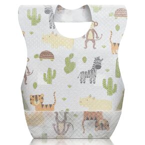 Disposable Baby Bibs, Disposable Bibs Travel Bibs for babies,Disposable Feeding Bibs Paper Bibs for Toddler 1-3, Individually Packaged Baby Disposable Bibs, 20 Pcs in Saudi Arabia