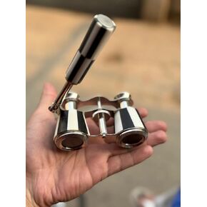 Vintage Style Opera Glasses with Handle – Compact Folding Theater Binoculars – Metal Body – Classic Handheld Viewing Glasses – Decorative Collectible Gift in Kuwait
