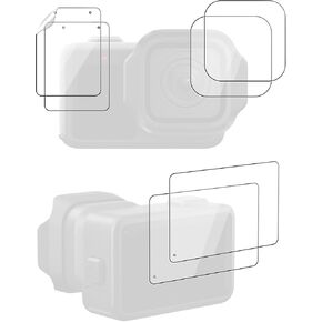 6 Pack Screen and Lens Protector Compatible with GoPro MISSION 1 Pro/MISSION 1, 2 Tempered Glass Rear Screen Films, 2 Tempered Glass Lens Covers,2 PET Front Screen Films, HD Clear Anti-Scratch in Saudi Arabia