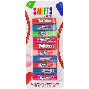 Sweets by Hershey 10 Flavored Lip Balms | Twizzlers, Jolly Rancher, Bubble Yum, Ice Breakers | Cruelty Free in Kuwait