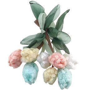 4PCS Tulip Bud Shaped Accessories DIY Hair Part Footwear Headwear Clothing Trimmings Accessories Suitable for Hairbands and Wreath in Kuwait