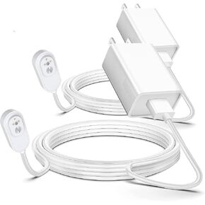 Arlo Camera Charger 2 Pack 10FT Compatible with Arlo Pro 5S 2K, Pro 4, Pro 3, Ultra 2, Ultra, Floodlight, Go 2 Cameras, arlo Magnetic Charging Cable Outdoor Weather Resistant Connector Power Adapter in Kuwait