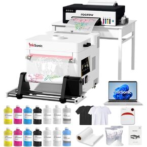 A3+ L18058 DTF Printer with Powder Shaker & Laptop Bundle, Fast XP600 Printhead, 13" Easy Lightweight T Shirt Transfer Printing Machine with White Ink Mixing, 2X Speed vs L1800 in Kuwait